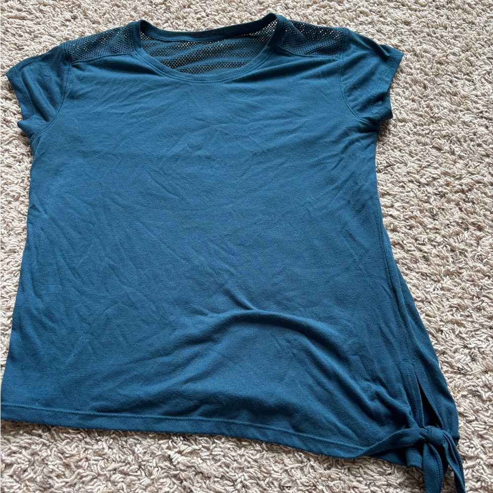 Old Navy Blue Short Sleeve Top with Knot